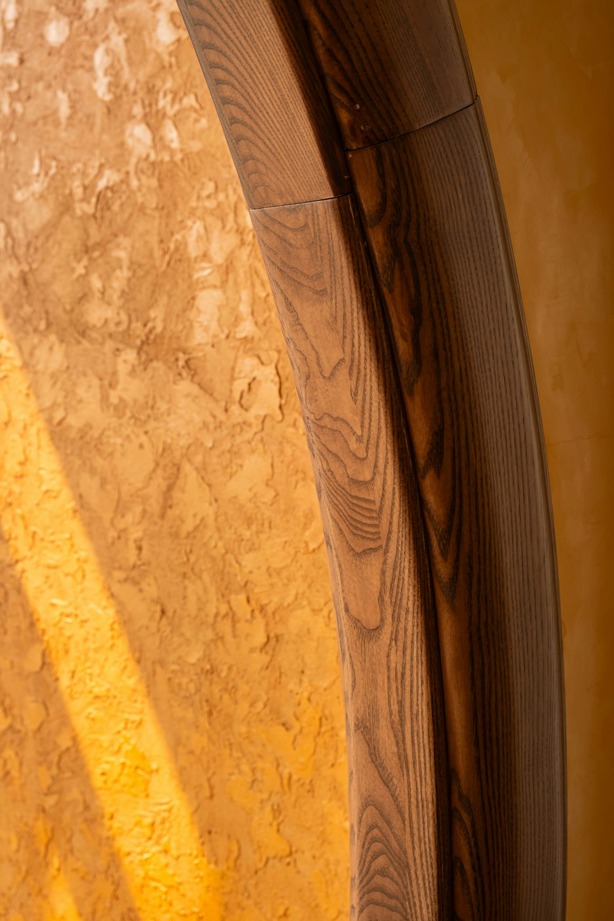 Architectural textures and minimalist crafted interior details